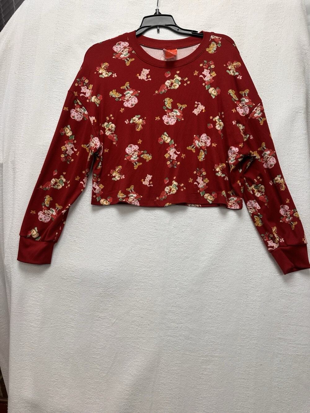 Strawberry Shortcake All Over Print Women Small Shorts 2 Pc Set Pajamas Soft NWT